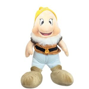 Disney Store Happy Dwarf Plush 27"‎ Snow White Seven Dwarfs Large Toy